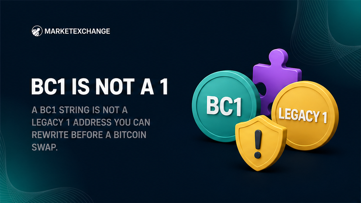 How to Match Bitcoin Bech32 vs Legacy Addresses Before a BTC Swap