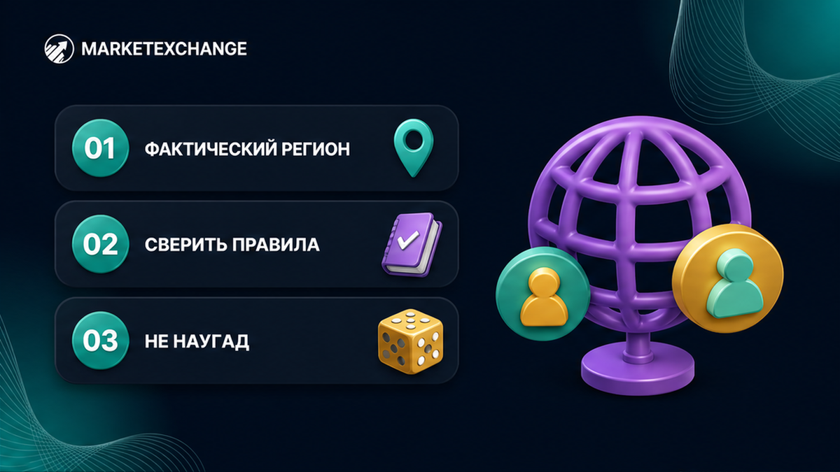 Три шага: фактический регион, сверка правил, без отметки наугад