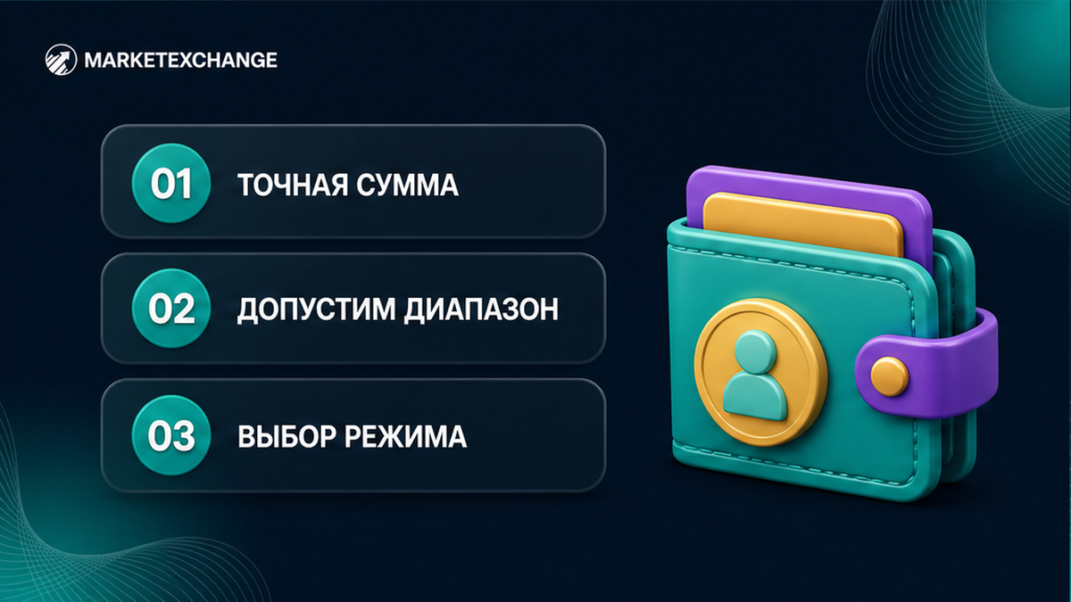 Схема выбора режима по допустимой сумме к получению