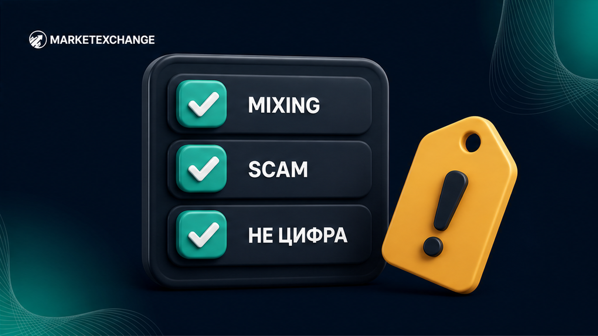 Чеклист стоп-меток Mixing и Scam вместо одной цифры риска