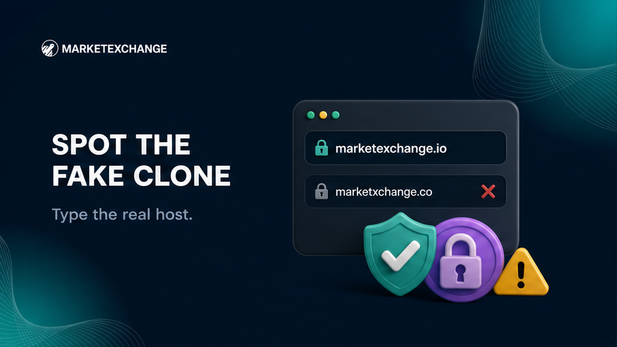 How to Tell a Fake MarketExchange Clone From the Real Site