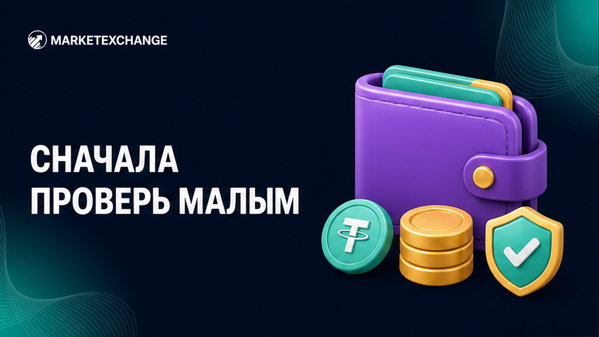 Как сделать тестовый обмен криптовалюты перед крупным переводом