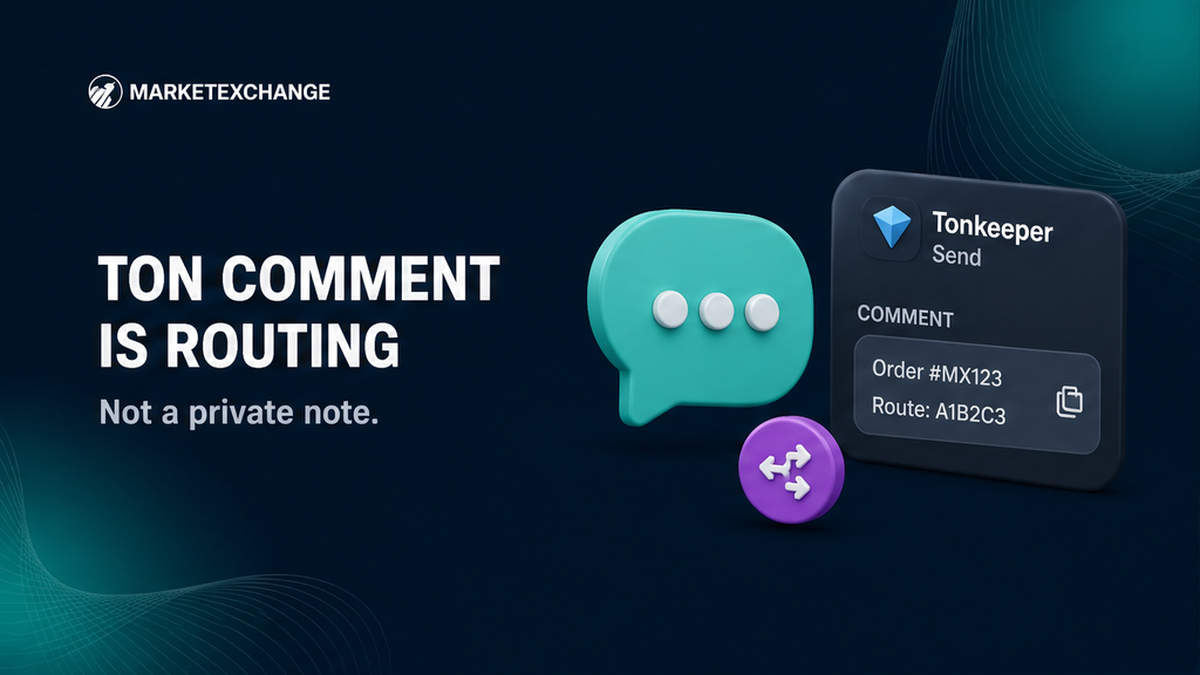 How to Copy a TON Comment for a Swap from Tonkeeper Without Treating It as a Note