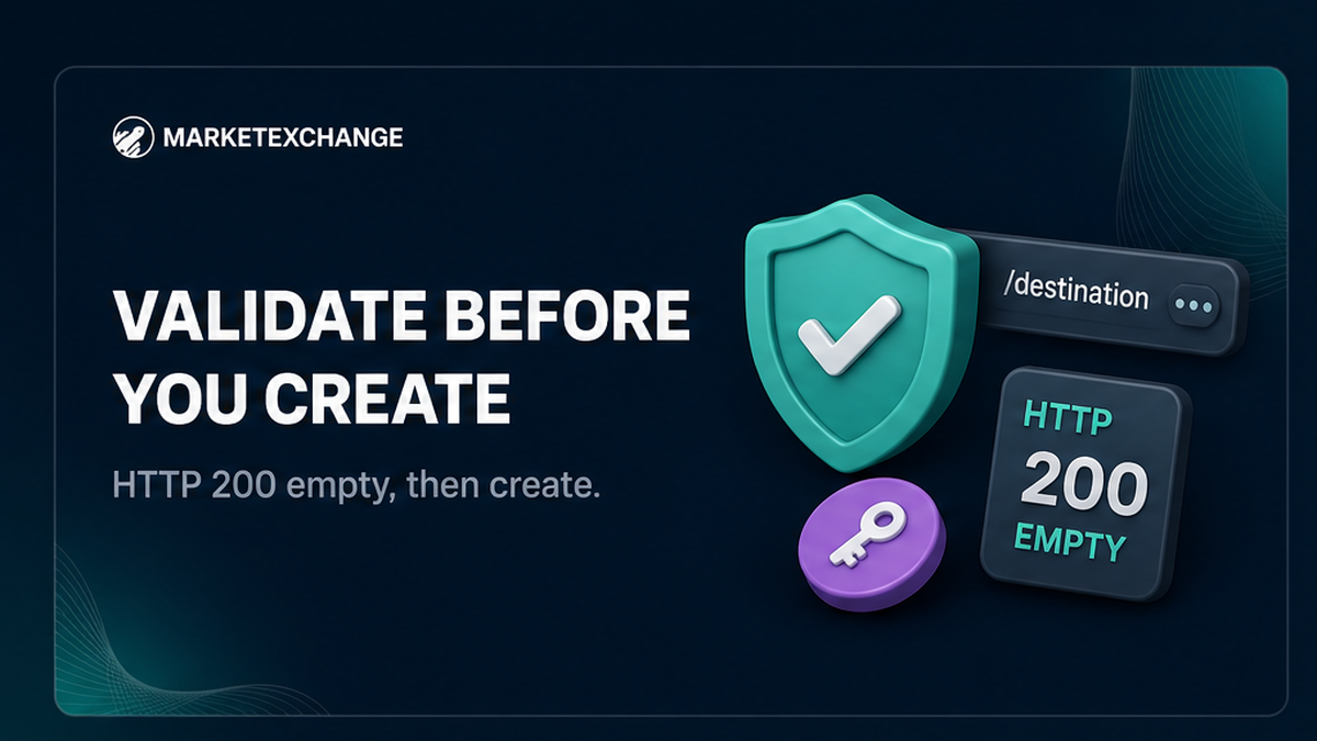 How to Validate a Recipient Address with MarketExchange API v2 Before You Create an Order