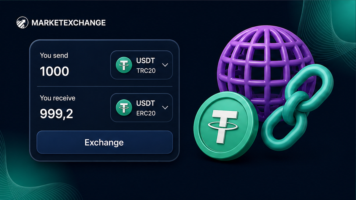 Выбор сети TRON или Ethereum перед сверкой контракта USDT