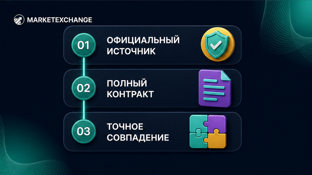 Три шага сверки контракта USDT с официальным источником