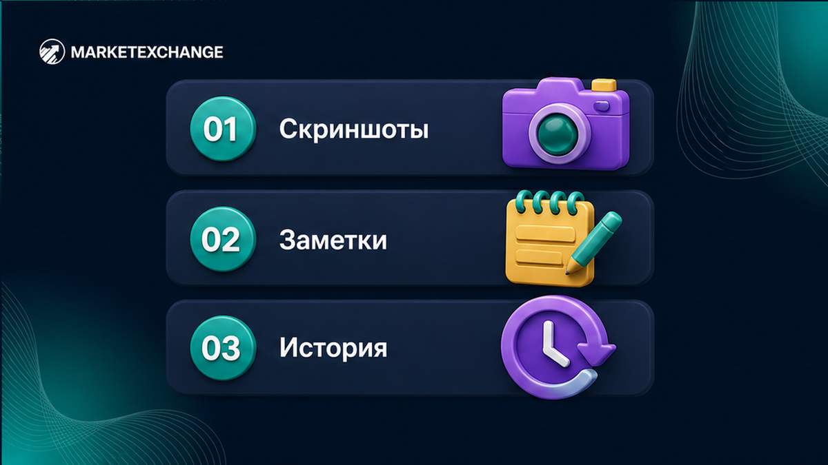 workflow_diagram: Проверьте скриншоты, заметки и историю загрузок